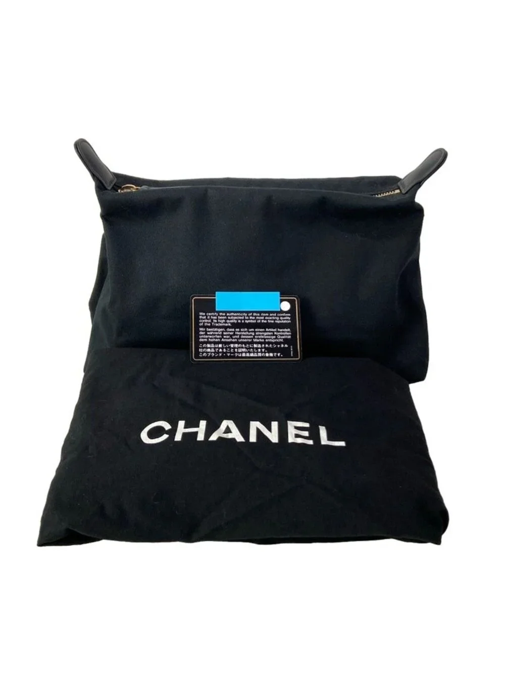 Chanel Shoulder Bag Quilted Black Matte Togo Chain 2-Way